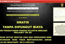 Rekrutmen Bintara TNI AD Gelombang II 2026 Dibuka
