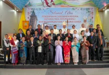 Bupati Humbahas hadiri Pelantikan Pengurus Gereja se-Paroki St. Lusia Parlilitan