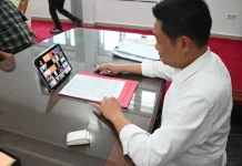Bupati Humbahas Ikuti Rapat Percepatan Pembangunan Hunian Tetap Pascabencana