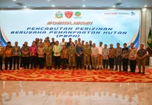 Bupati Humbahas Ikuti Sosialisasi Pencabutan PBPH di Medan