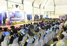 Pemkab Tapteng Hadiri Wisuda STPK Matauli