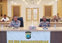 Kapolres Padangsidimpuan Ikuti Rakor Antisipasi Geopolitik Global