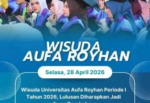 Wisuda Universitas Aufa Royhan 2026, Lulusan Diharapkan Jadi Agen Perubahan