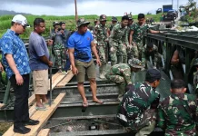 Bupati Humbahas Tinjau Jembatan Bailey-Armco