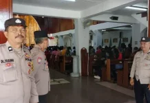 Polres Padangsidimpuan Amankan Ibadah Kenaikan Isa Almasih 2026