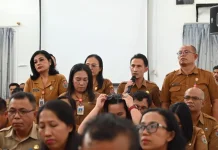 Bupati Humbahas Gelar Rapat Evaluasi Kinerja Eselon III