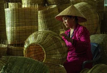 Anyaman Bambu Jadi Penghasilan warga Desa