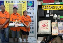Dua Residivis dan Seorang Perempuan Ditangkap pada Penggerebekan Sabu di Sibolga