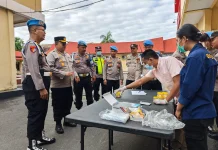 Puluhan Personel Polres Sibolga Jalani Tes Urine