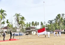 Upacara Peringatan Harkitnas di Lokasi Terdampak Bencana Tapteng