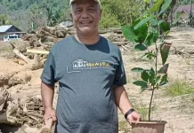 Ketua Bawaslu Sibolga Kampanyekan Merawat Bumi dengan Menanam Pohon