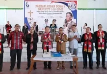 Bupati Tapteng Hadiri Perayaan Paskah dan HUT GPdI