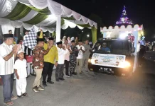 Bupati Tapteng Lepas Peserta Pawai Takbiran Idul Adha 1447 H