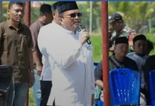 Antusias  Warga Desa Manunggang, Iringi Pemotongan Sapi Kurban Bantuan Presiden