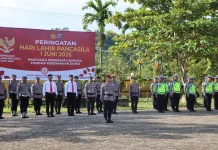 Polres Tapteng Peringati Hari Lahir Pancasila