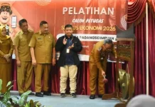 Sekda Padangsidimpuan Buka Pelatihan Calon Petugas Sensus Ekonomi