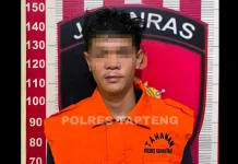 Polres Tapteng Ringkus Pencuri Ponsel yang Masuk Rumah lewat Jendela