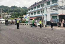 Strong Point Pagi, Polres Sibolga Hadir Layani Pengguna Jalan
