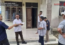 KPU Tapteng Lakukan Coktas untuk PDPB Triwulan II