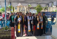 Sekda Toba Paber Napitupulu Hadiri Sertijab Praeses HKI Daerah III Toba Samosir