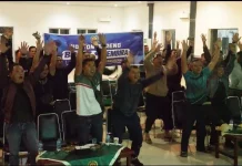 Ratusan Warga Nobar Piala Dunia di Korem 023/KS
