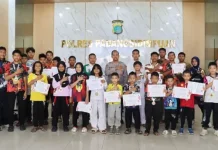 Polres Padangsidimpuan Apresiasi Atlet Karate Berprestasi Peraih 23 Medali