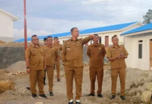 Bupati Taput Tinjau Huntap