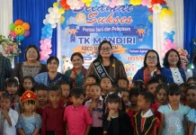 Bunda PAUD Taput Lepas Siswa TK Mandiri ABCD Sipoholon