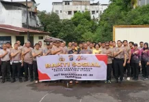 Sambut Hari Bhayangkara ke-80, Polres Padangsidimpuan Gelar Bakti Sosial