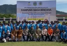 Wabup Tapteng Kukuhkan Kampung Siaga Bencana Kecamatan Tukka