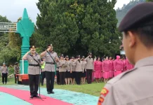 Hari Bhayangkara ke-80, Polres Toba dan Polres Humbahas Ziarah ke Makam Pahlawan