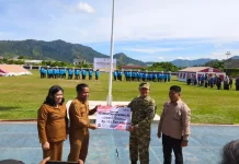 Kemensos Bentuk Kampung Siaga Bencana di Kec. Tukka, Perkuat Kesiapsiagaan Warga
