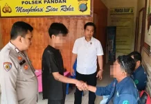 Tertangkap Mencuri Peralatan Las, Pemuda di Pandan Berdamai dengan Korban