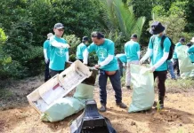 Bersih Mangrove dan Pelatihan Terumbu Karang Artifisial di Tapteng