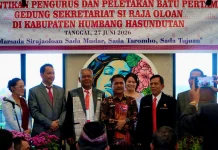 Pemkab Humbahas Hadiri Pelantikan Pengurus SRO dan Groundbreaking Sekretariat