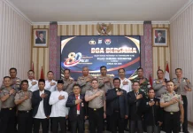 Sambut HUT Bhayangkara ke-80, Polres Humbahas Gelar Doa Bersama Lintas Agama