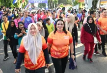 TP PKK Tapteng Ikut Meriahkan Funwalk Deli Serdang
