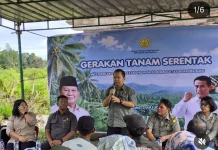 Pemkab Taput Tanam Serentak Program Hilirisasi Perkebunan