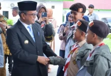 Wali Kota Lepas Kontingen Pramuka Padangsidimpuan Ikuti Jamda Sumut
