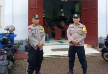 Personel Polres Padangsidimpuan Amankan Kebaktian Minggu di Gereja