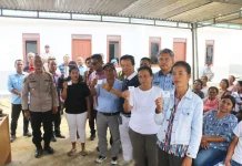 Pemkab Taput Undi dan Serahkan Bantuan Huntap Tahap II