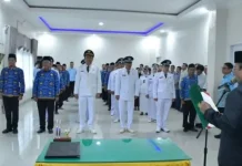 Wali Kota Padangsidimpuan Lantik Lima Pejabat Administrator dan Pengawas