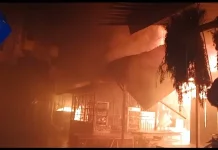 Gedung Pasar Nauli Sibolga Dilalap Si Jago Merah