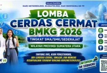 BMKG Buka Lomba Cerdas Cermat 2026 Sumut