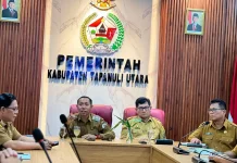 Bupati Taput Ikuti Rakor Pengendalian Inflasi Bersama Kemendagri