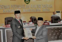 Bupati Madina Sampaikan Jawaban LKPJ APBD 2025