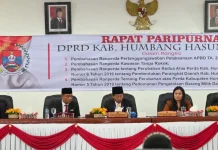 Bupati Humbahas Sampaikan Jawaban Empat Ranperda ke DPRD