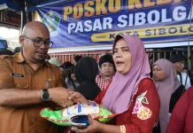 Pemkot Salurkan Beras ke Pedagang Pascakebakaran Pasar Sibolga