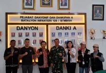 BPS Toba Koordinasi dengan Kipan-A Yonif 125/SI’MBISA