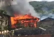 Tiga Rumah di Muara Nibung Tapteng Terbakar
